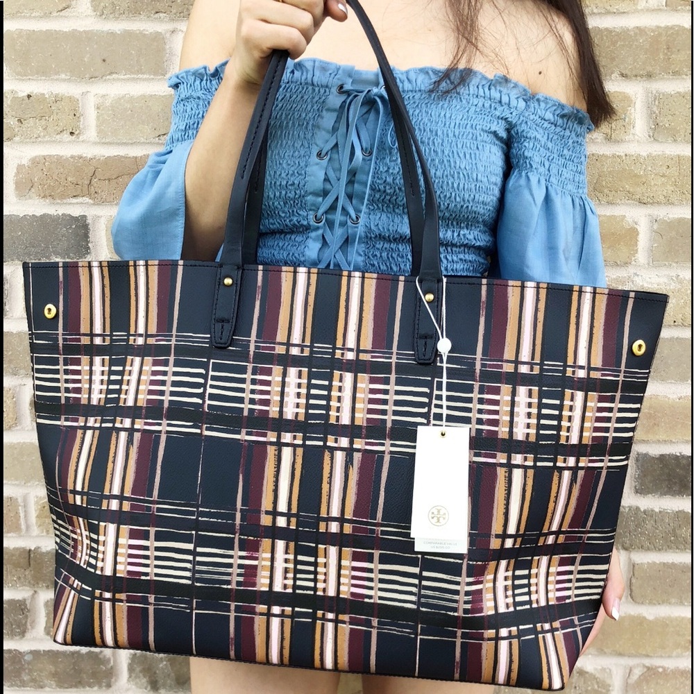 👒NWT Tory Burch👒Kerrington Large Square Tote - Picture 6 of 8